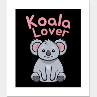 Kawaii Cute Koala Lover Gift Funny Koala Mom Birthday Gift Posters and Art